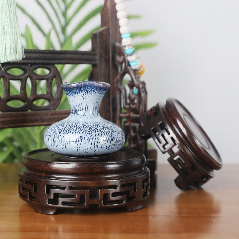 Ebony Wood Teapot Stand Solid African Ebony S M L
