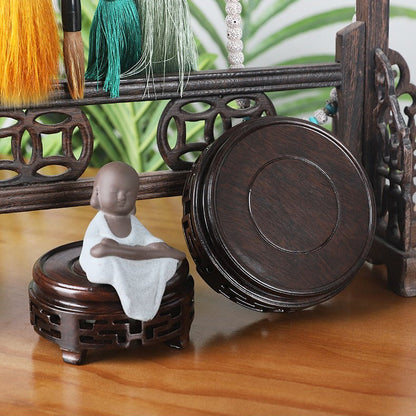 Ebony Wood Teapot Stand Solid African Ebony S M L