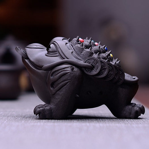 Toad Tea Pet Yixing Purple Clay Money Frog 2 Styles Gongfu