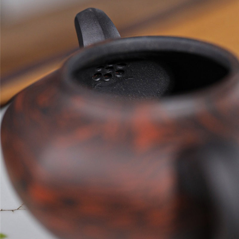 Yixing Purple Clay Teapot Hexagonal Zisha Gongfu