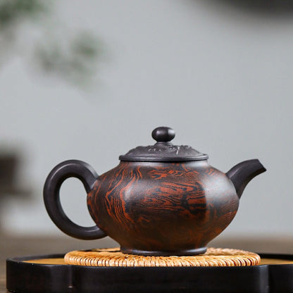 Yixing Purple Clay Teapot Hexagonal Zisha Gongfu
