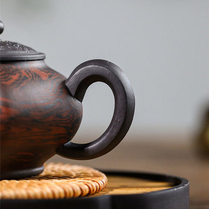 Yixing Purple Clay Teapot Hexagonal Zisha Gongfu