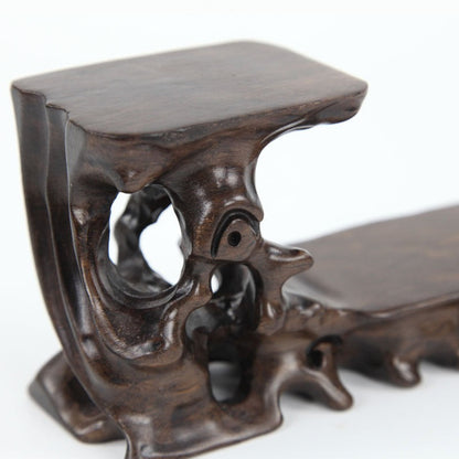 Root Carving Teapot Stand | Rosewood Solid Wood Sculpted Base for Tea Ceremony