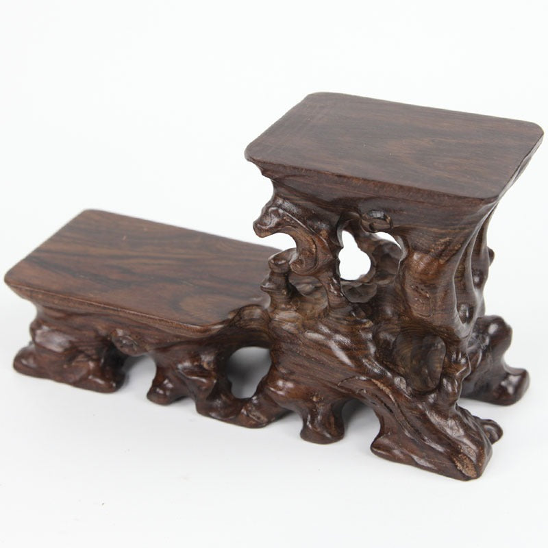 Root Carving Teapot Stand | Rosewood Solid Wood Sculpted Base for Tea Ceremony