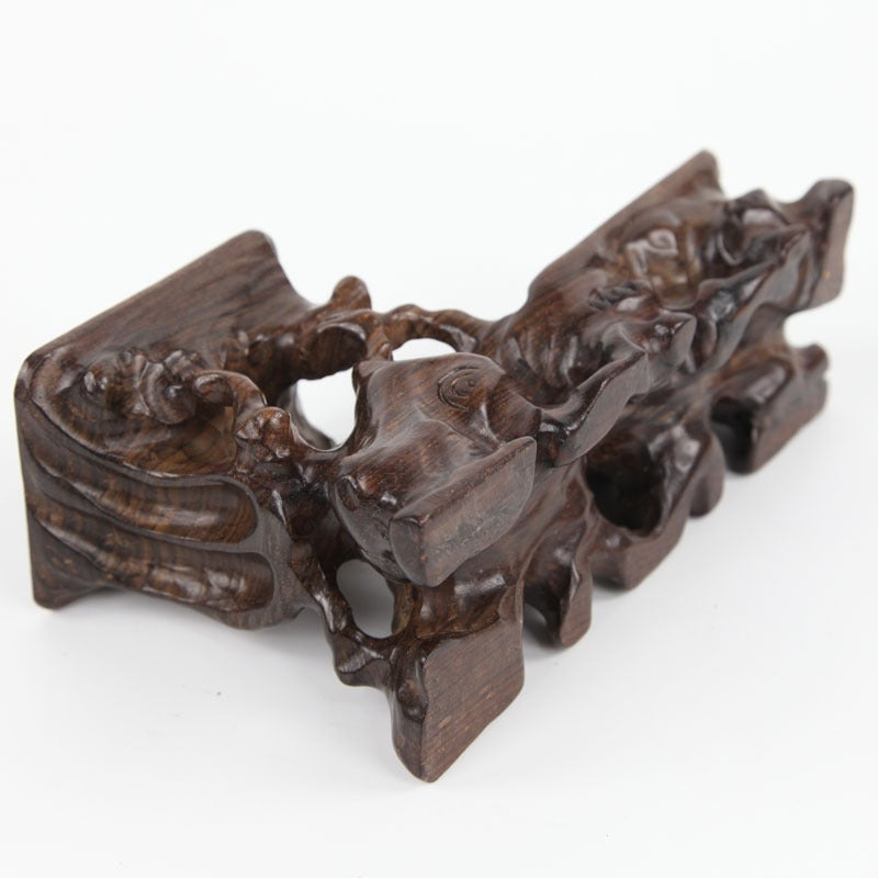 Root Carving Teapot Stand | Rosewood Solid Wood Sculpted Base for Tea Ceremony