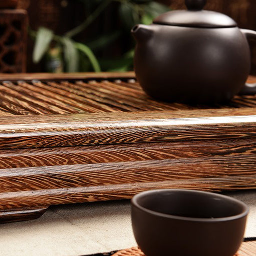 Gongfu Tea Tray Panga-Panga Wood Small Tea Board with Drainage