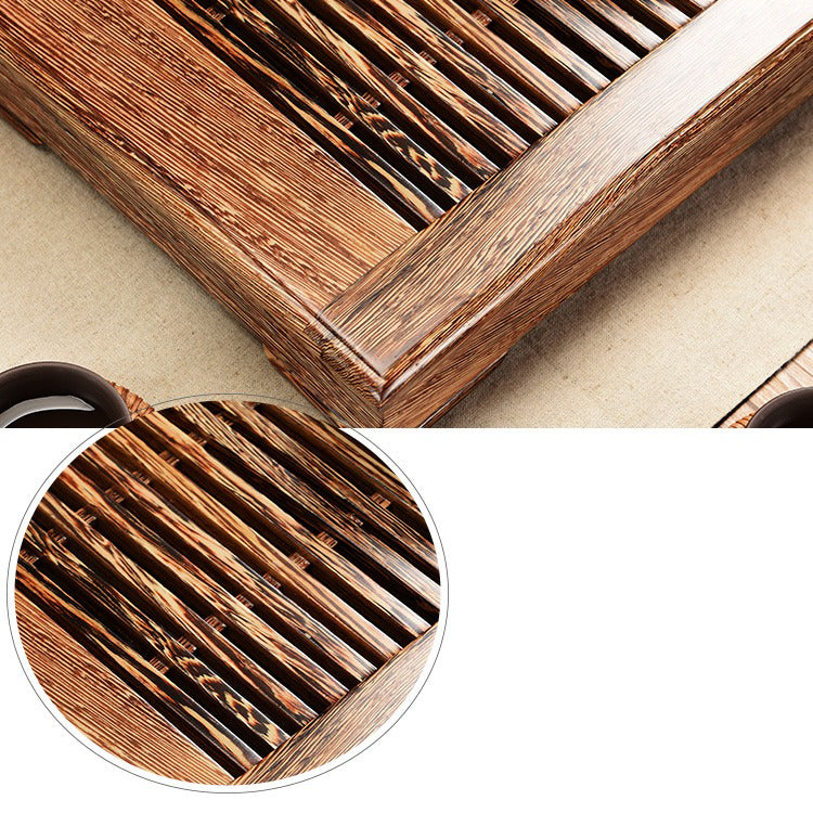 Gongfu Tea Tray Panga-Panga Wood Small Tea Board with Drainage