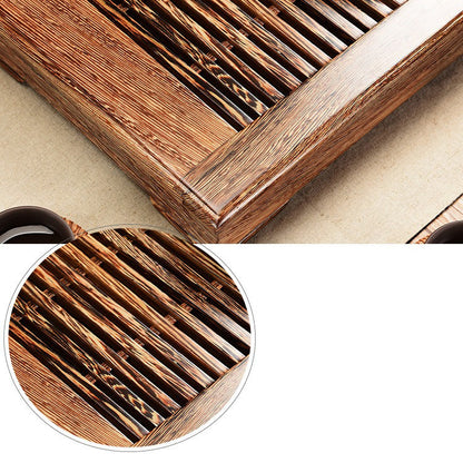 Gongfu Tea Tray Panga-Panga Wood Small Tea Board with Drainage