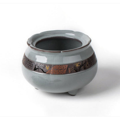 Tea Caddy Ge Kiln Ceramic Lotus Shape – 220g Airtight