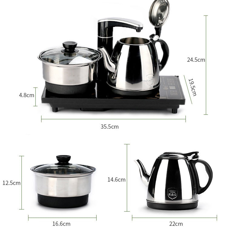 Stainless Steel Teapot Set | Black Induction Cooker 110V