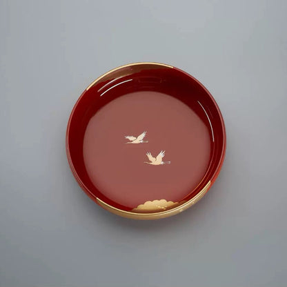 Japanese Lacquer Bowl | Crane Yamanaka Shikki Handcrafted Resin Bowl