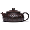 Calligraphy Teapot Yixing Iron-Red Clay Carved Seal 200ml