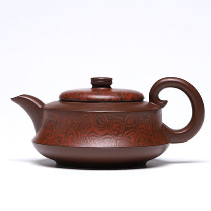 Boat Teapot Yixing Di Cao Qing Clay Handmade 300ml Gift