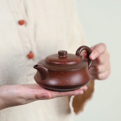 Boat Teapot Yixing Di Cao Qing Clay Handmade 300ml Gift