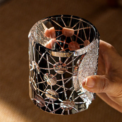 Edo Kiriko Planet Whisky Glass – Starry Cut Crystal