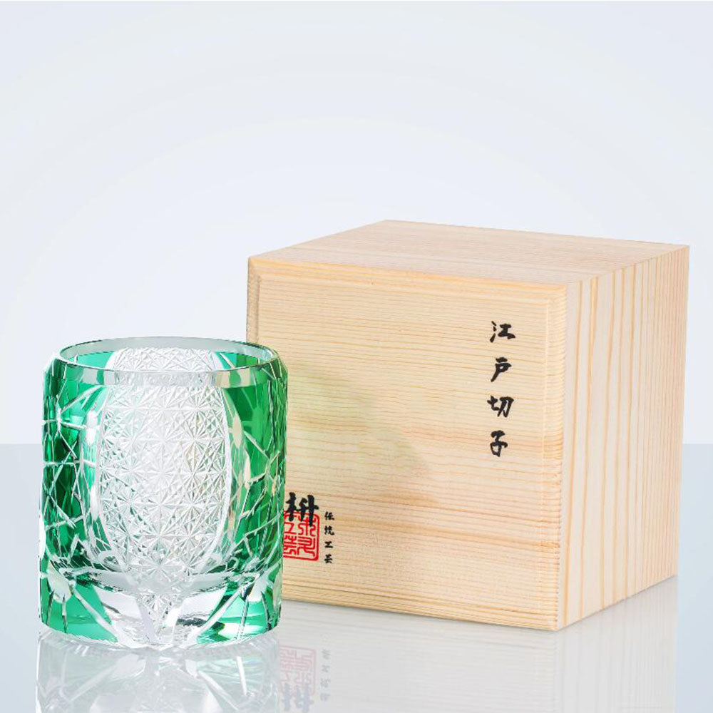 Edo Kiriko Planet Whisky Glass – Starry Cut Crystal