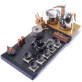 Gongfu Tea Set Stone Mill Retro | Auto Black Stone Tray