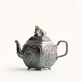 Silver Teapot | Four Sacred Beasts Pixiu Lid Dehua Ceramic