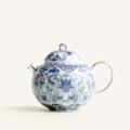 Blue White Porcelain Teapot Silver Gilt Lotus 150ml