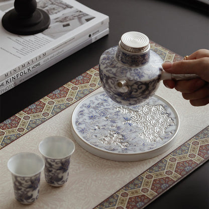 Blue White Porcelain Teapot | Dehua Ceramic Tea Set
