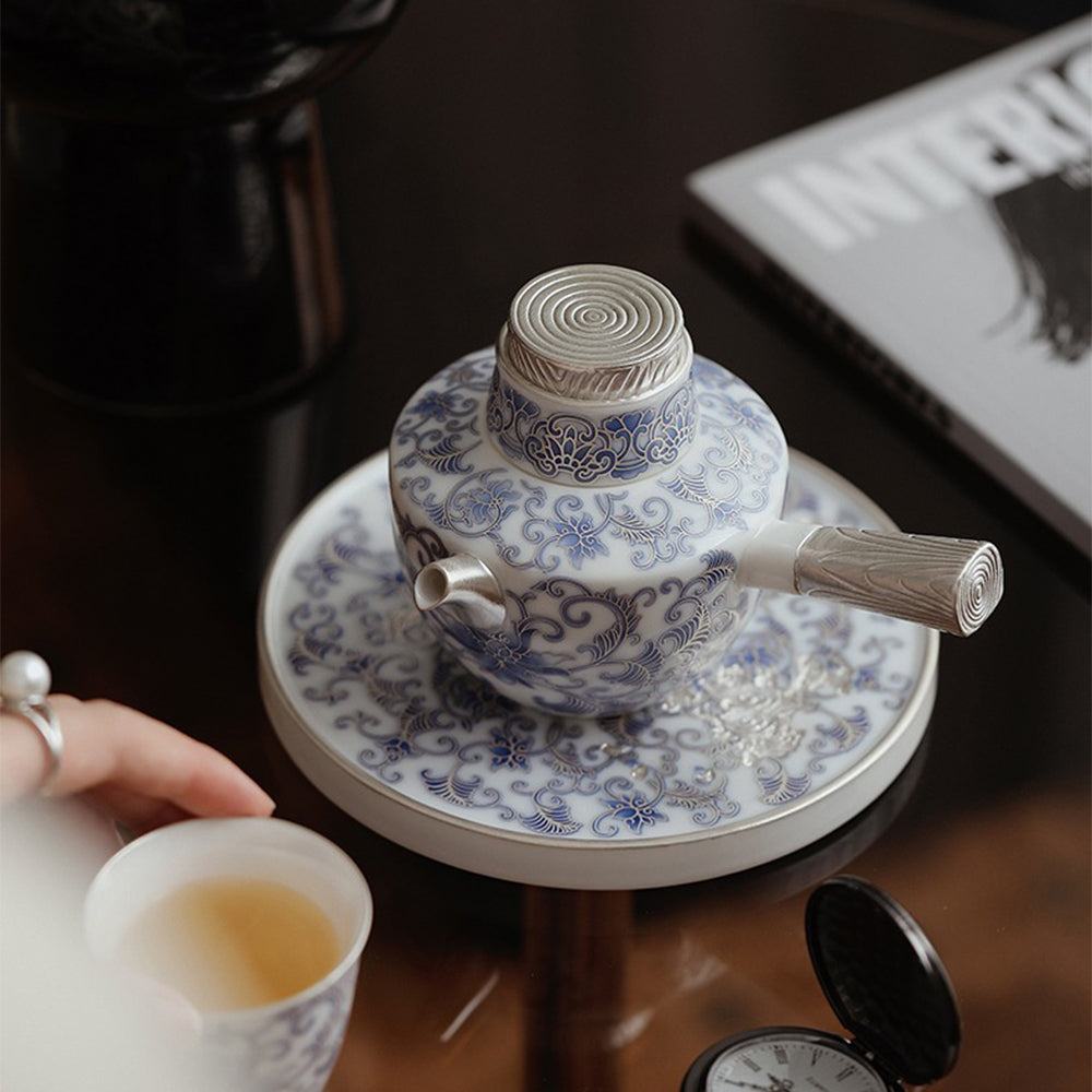 Blue White Porcelain Teapot | Dehua Ceramic Tea Set