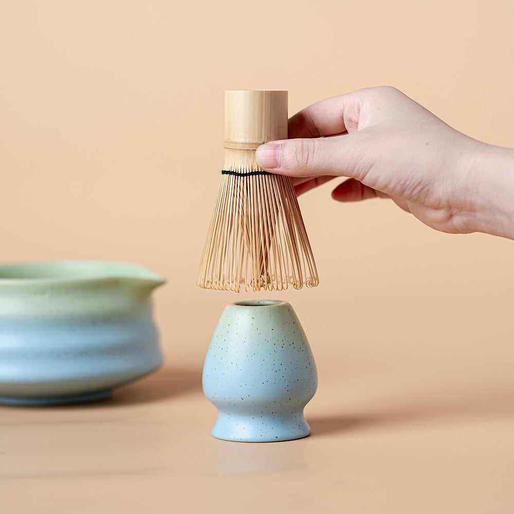 Matcha Tea Set Ceramic Japanese Gradient Blue Green