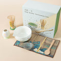 Matcha Tea Set | Butterfly Flower Chawan, 100-Tooth Whisk, 8pc
