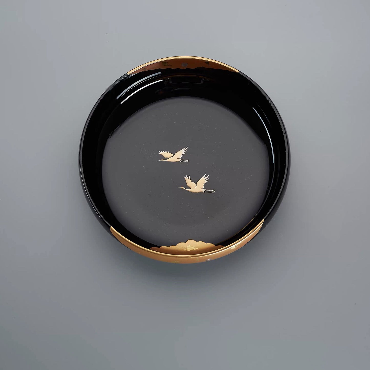 Japanese Lacquer Bowl | Crane Yamanaka Shikki Handcrafted Resin Bowl