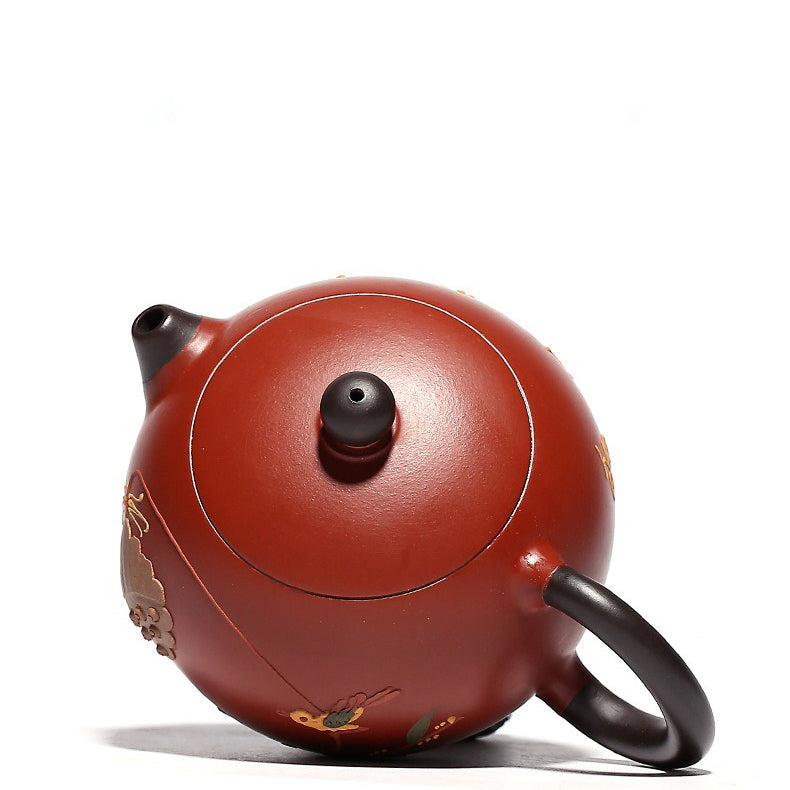 Xi Shi Teapot Dahongpao Red Clay Yixing Zisha Lotus 200ml