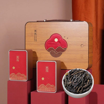 Dancong Oolong Tea Gift Set Bamboo Weave Box 250g