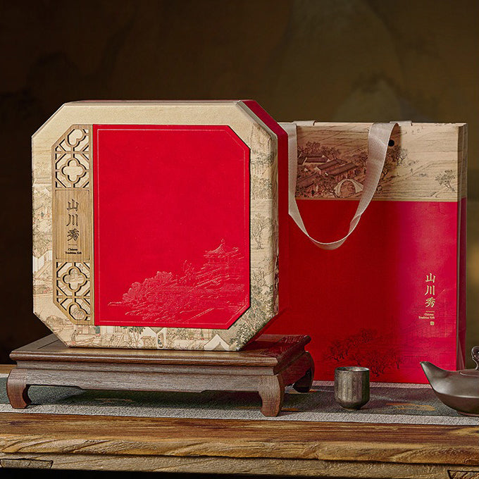 Raw Pu-erh Tea Cake Gift Set Beijing Opera, 2×357g