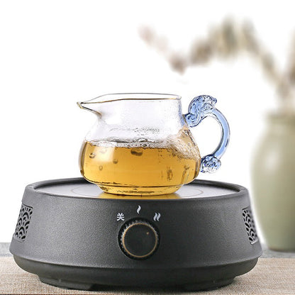 Dragon Handle Glass Fairness Cup 250ml Tea Pitcher