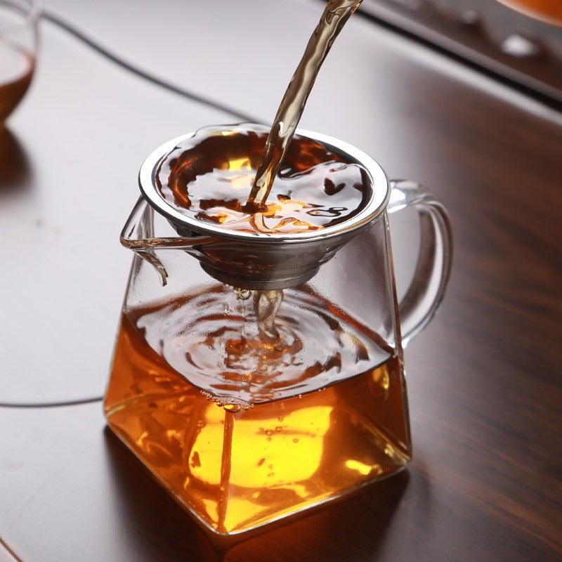 Glass Tea Pitcher with Strainer | Gongfu Fair Cup 500ml