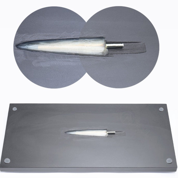 Tea Tray with Cobblestone | Black Stone Gongfu Chachuan