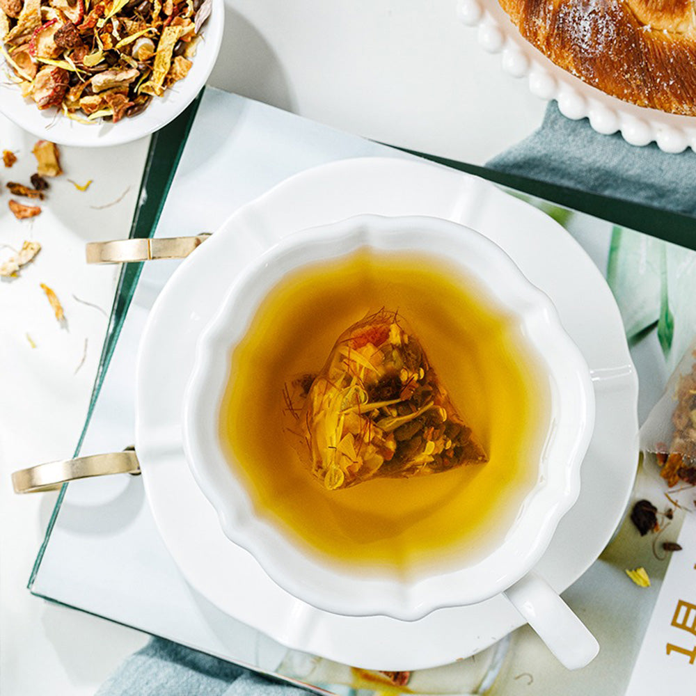 Tangerine Peel Black Plum Fruit Tea Bags | Hot & Cold Brew