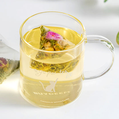 Green Grape Fruit Tea Bags Sugar-Free Floral Rose