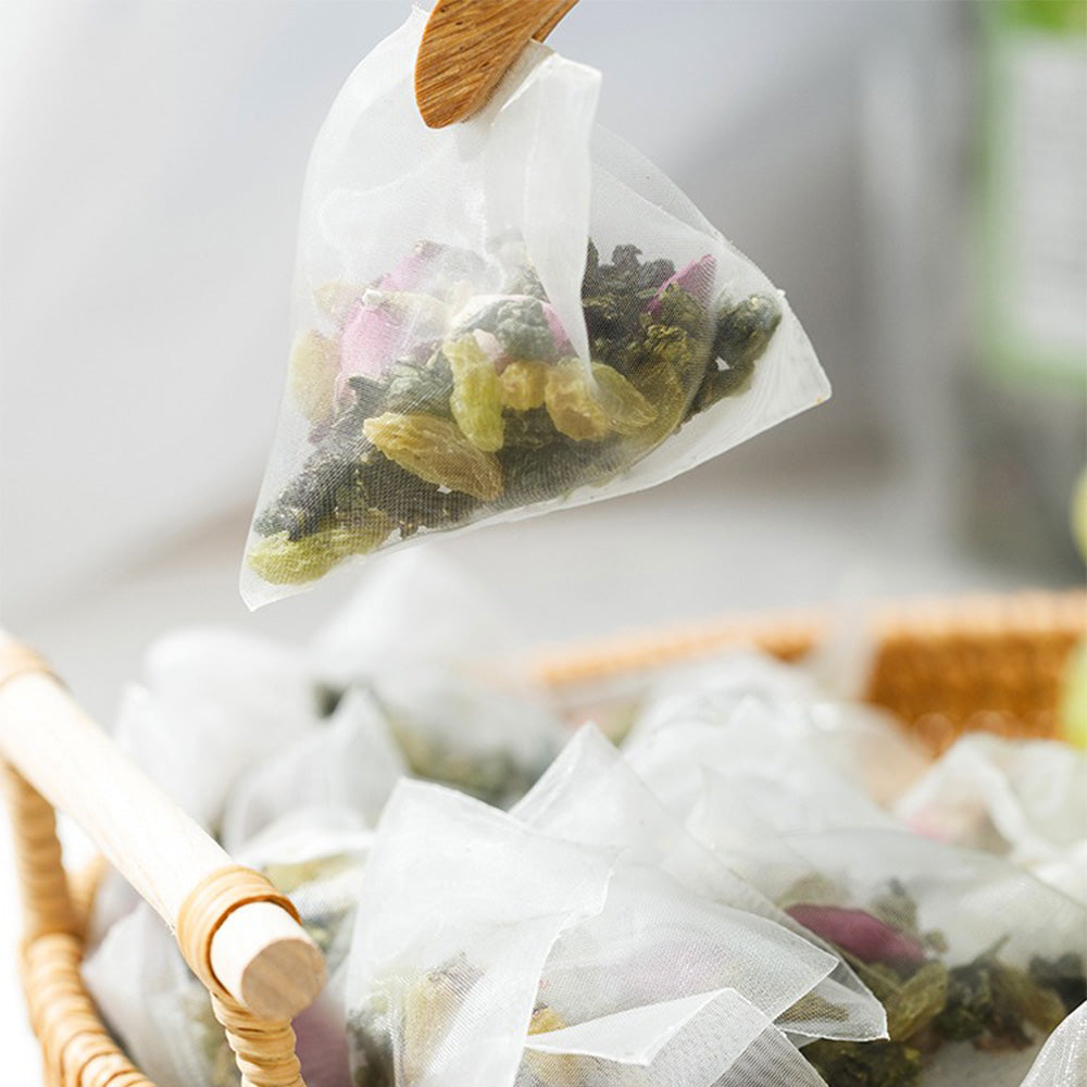 Green Grape Fruit Tea Bags Sugar-Free Floral Rose