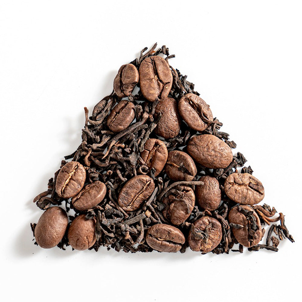 Coffee Puerh Tea Bags Triangular Blend Floral Fruity Aroma