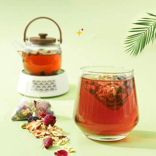 Apple Rose Fruit Tea Bags | Caffeine-Free Herbal Flower Tea