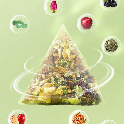 Apple Rose Fruit Tea Bags | Caffeine-Free Herbal Flower Tea