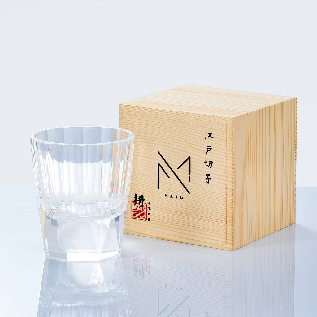 Whiskey Glass Tsukikage Moon – Edo Kiriko Handcrafted Crystal