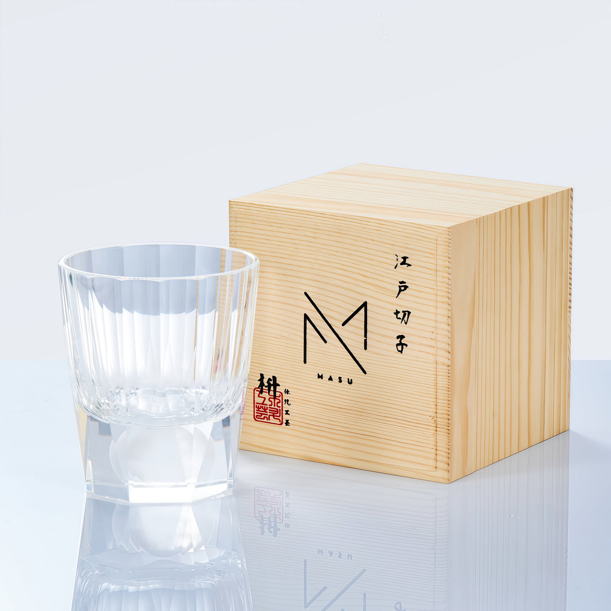 Whiskey Glass Tsukikage Moon – Edo Kiriko Handcrafted Crystal