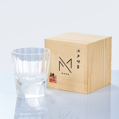 Whiskey Glass Tsukikage Moon – Edo Kiriko Handcrafted Crystal