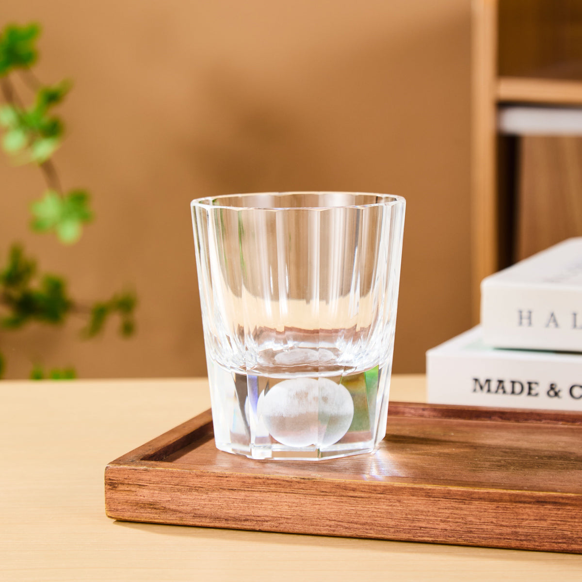 Whiskey Glass Tsukikage Moon – Edo Kiriko Handcrafted Crystal