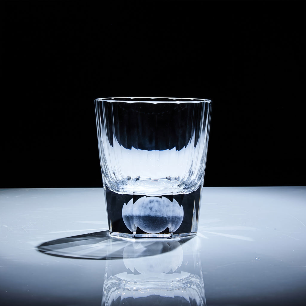 Whiskey Glass Tsukikage Moon – Edo Kiriko Handcrafted Crystal
