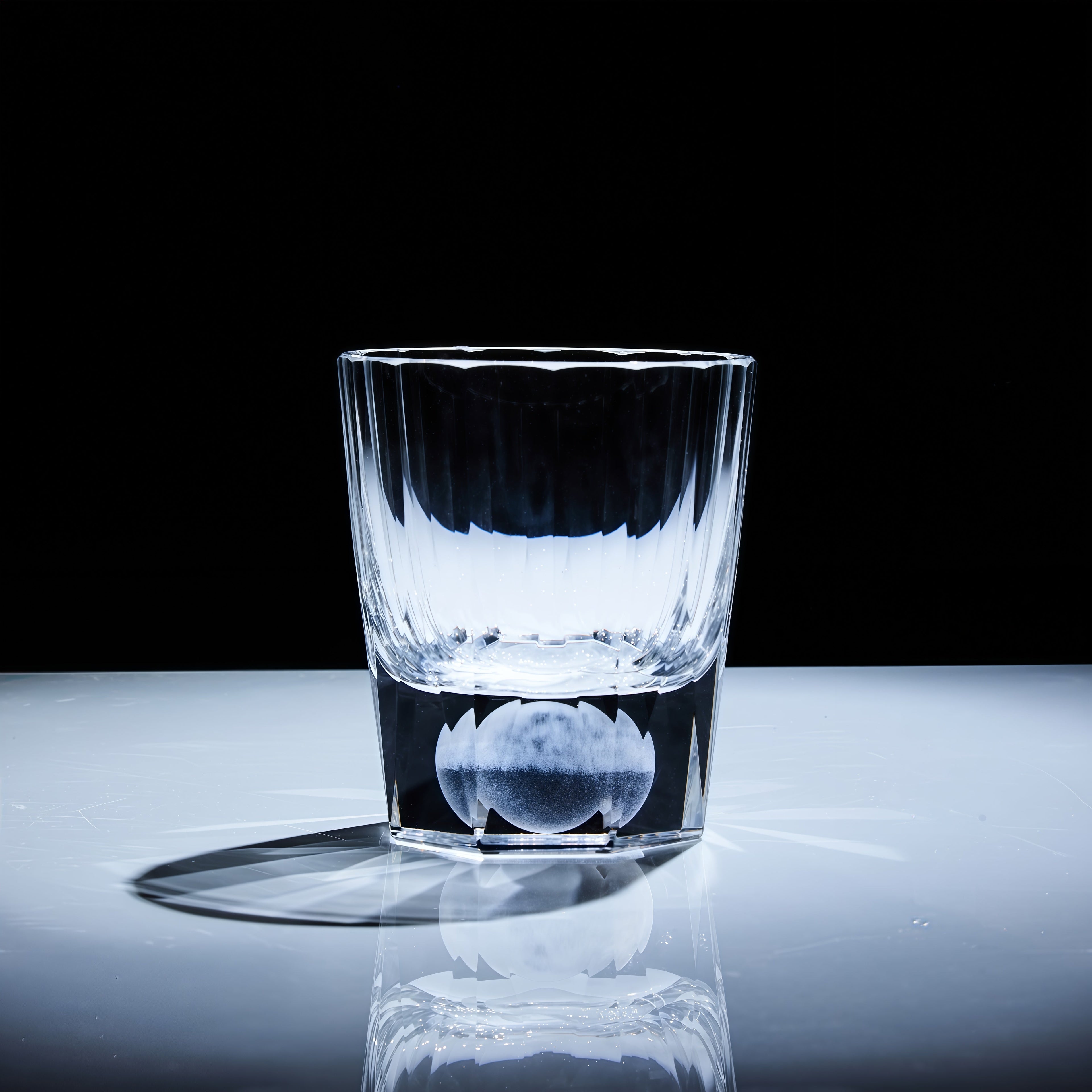 Whiskey Glass Tsukikage Moon – Edo Kiriko Handcrafted Crystal