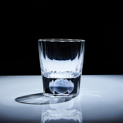 Whiskey Glass Tsukikage Moon – Edo Kiriko Handcrafted Crystal