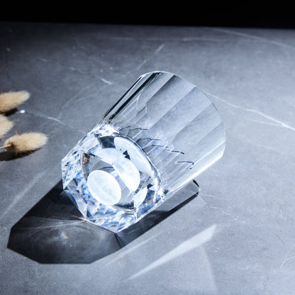 Whiskey Glass Tsukikage Moon – Edo Kiriko Handcrafted Crystal