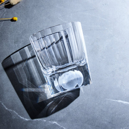 Whiskey Glass Tsukikage Moon – Edo Kiriko Handcrafted Crystal