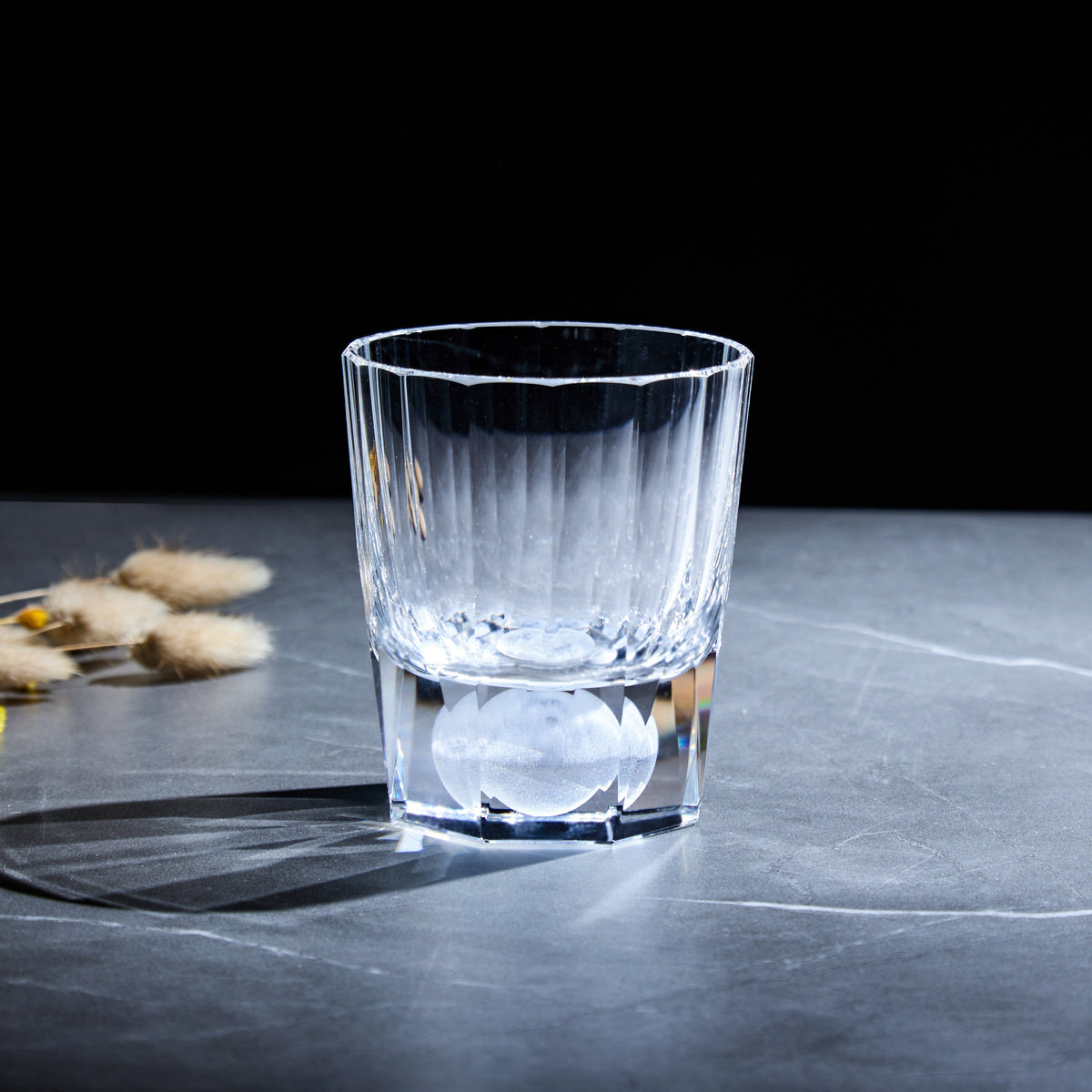 Whiskey Glass Tsukikage Moon – Edo Kiriko Handcrafted Crystal